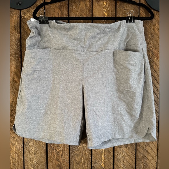 Lady Hagen Pants - Lady Hagen Gray Athletic Shorts Relaxed Fit
